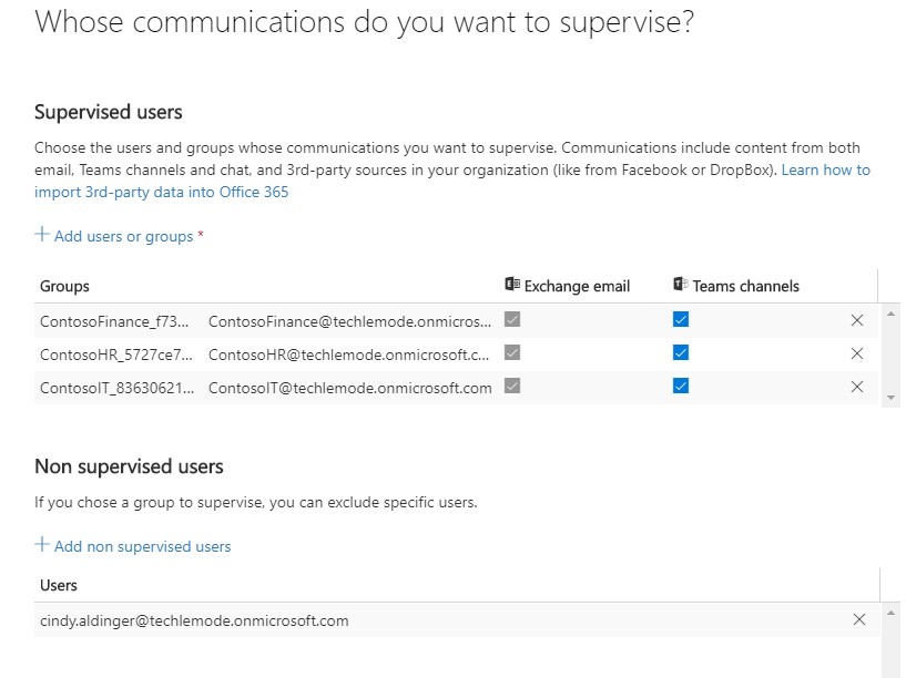 Creating a Supervision Policy - Scope and Whitelists.