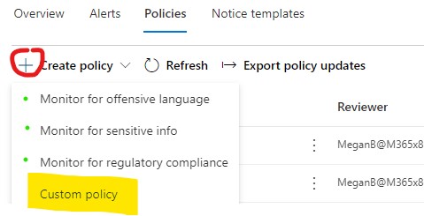 CC - Create a Policy